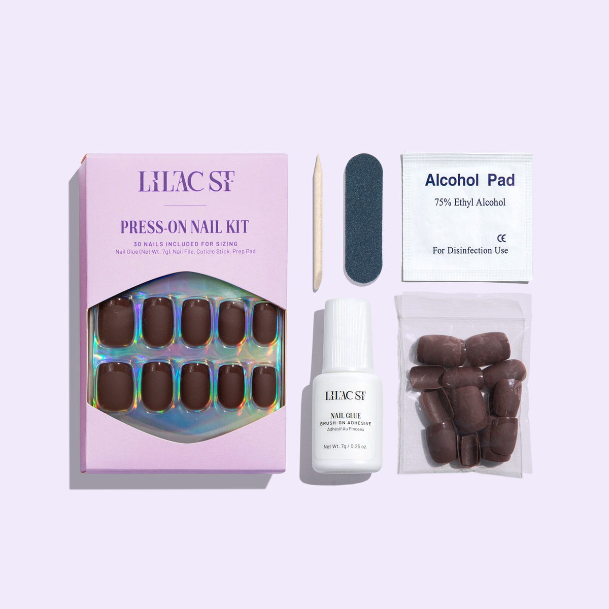 Semi-Sweet Press on nails kit