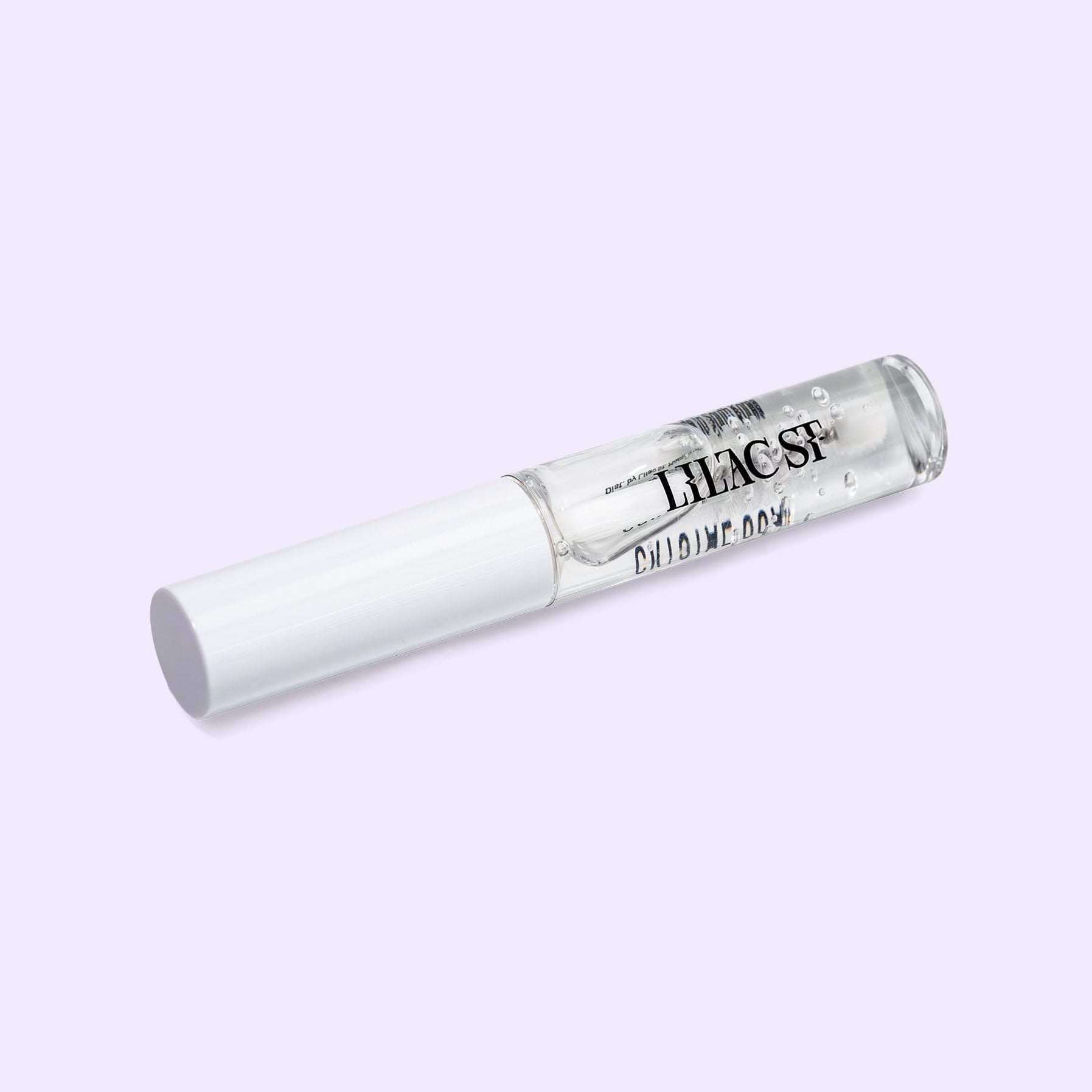 Lilac Lash Crystal coat container on its side