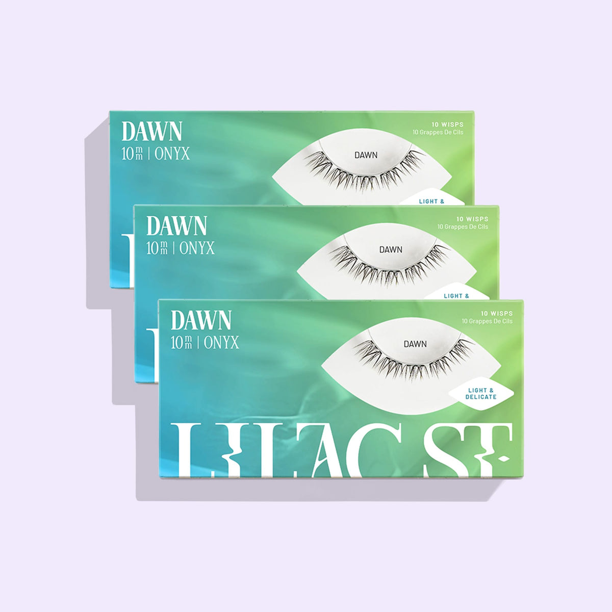 Lilac St. Dawn DIY lash extensions - 3 pack 10mm