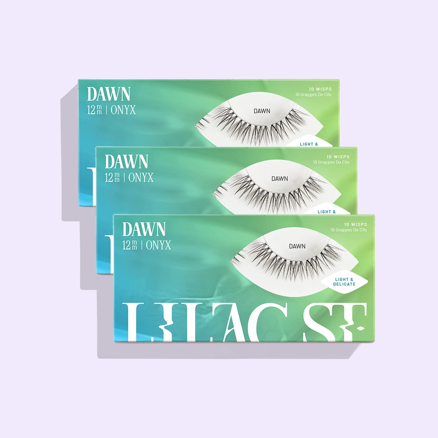 Lilac St. Dawn DIY lash extensions - 3 pack 12mm