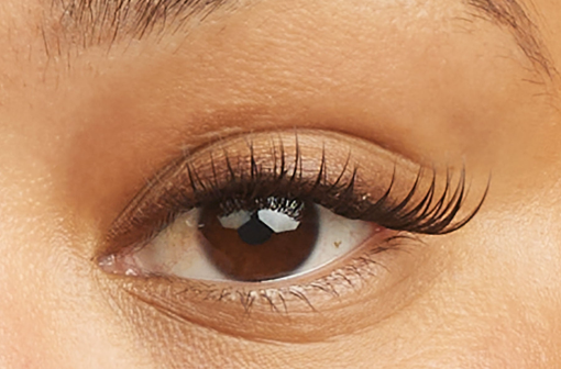 cat eye style eyelash extensions - shorter lashes in the inner corner
