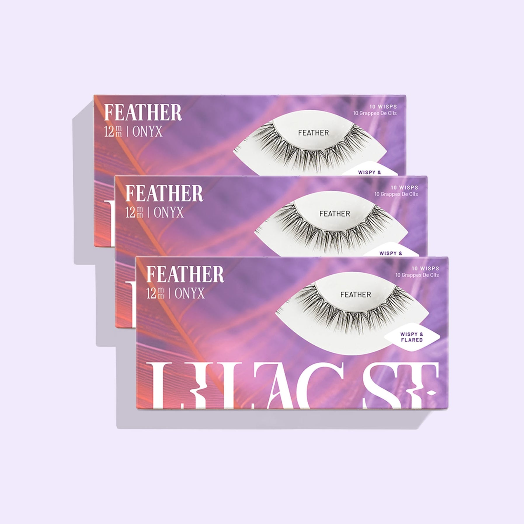 Lilac St. Feather DIY lash extensions - 3 pack 12mm