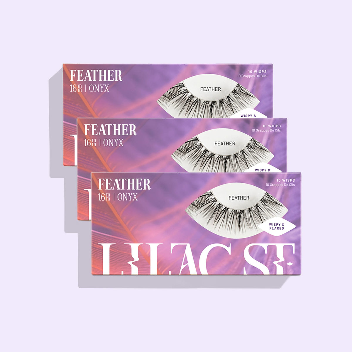 Lilac St. Feather DIY lash extensions - 3 pack 16mm