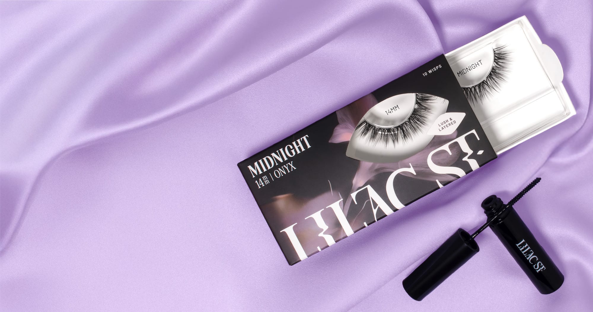 Lilac St midnight 14 mm lash clusters