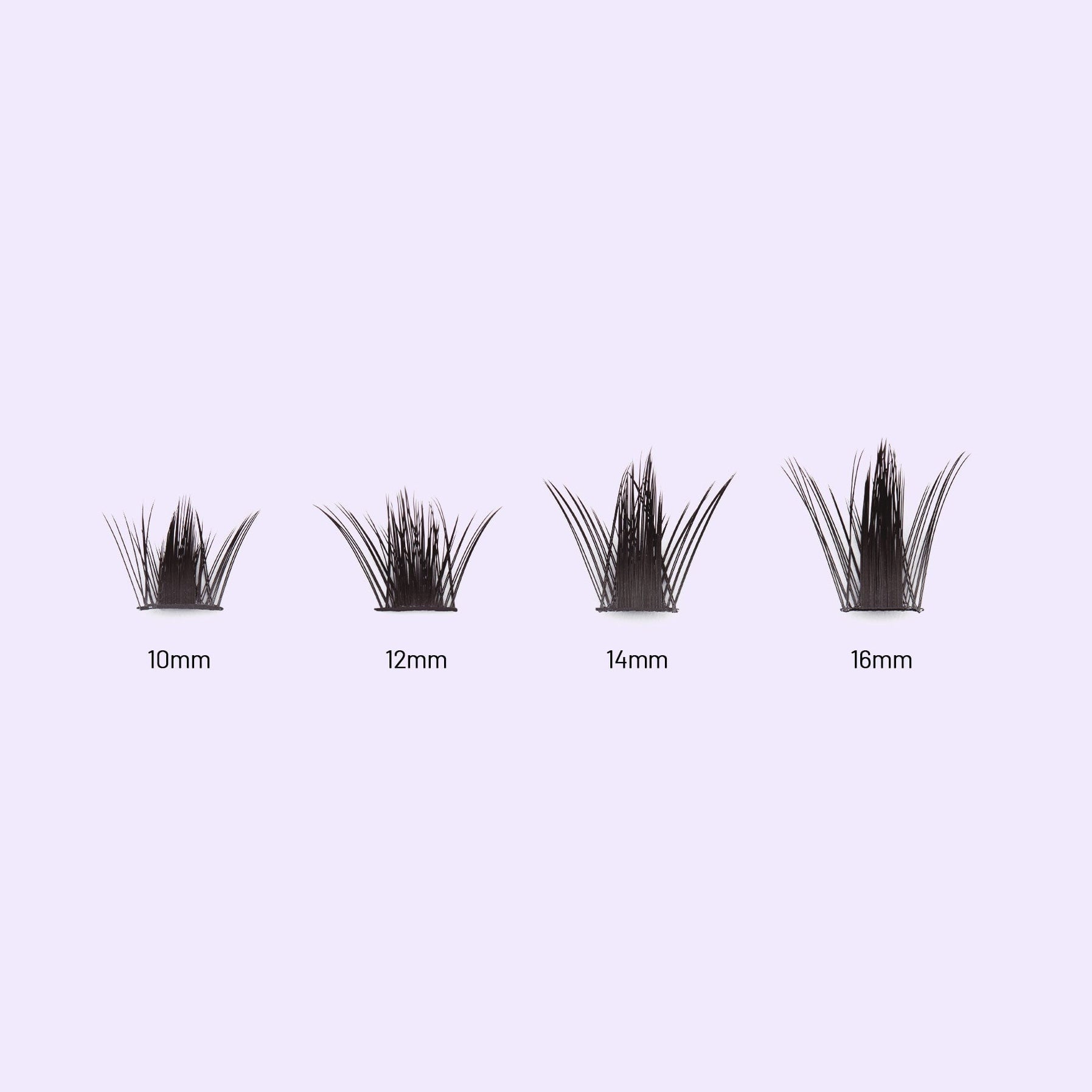 Lilac St. Met Gala Eyelash Extensions different lengths