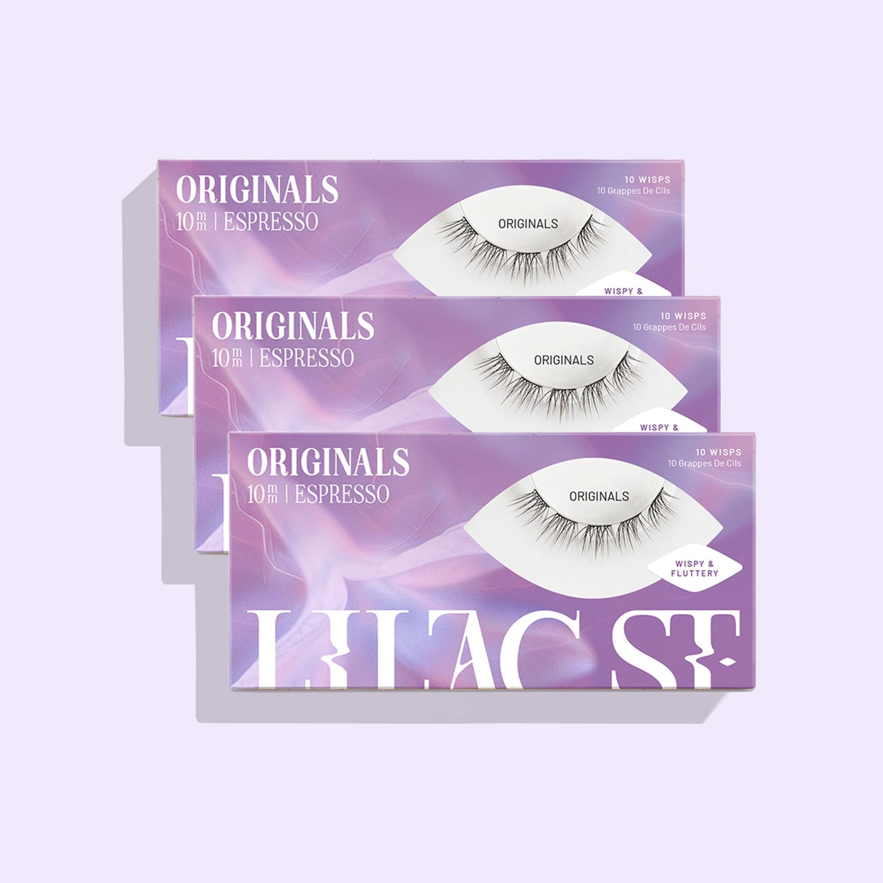 Lilac St. Originals Espresso DIY lash extensions - 3 pack 10mm