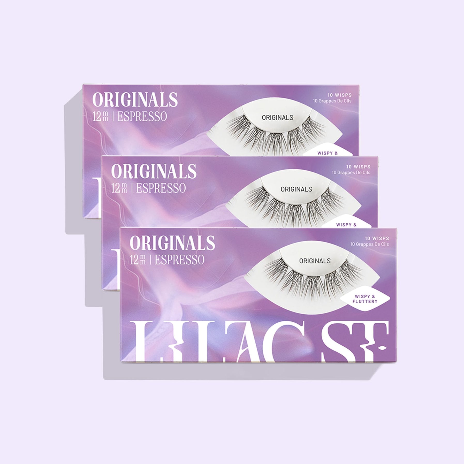 Lilac St. Originals Espresso DIY lash extensions - 3 pack 12mm