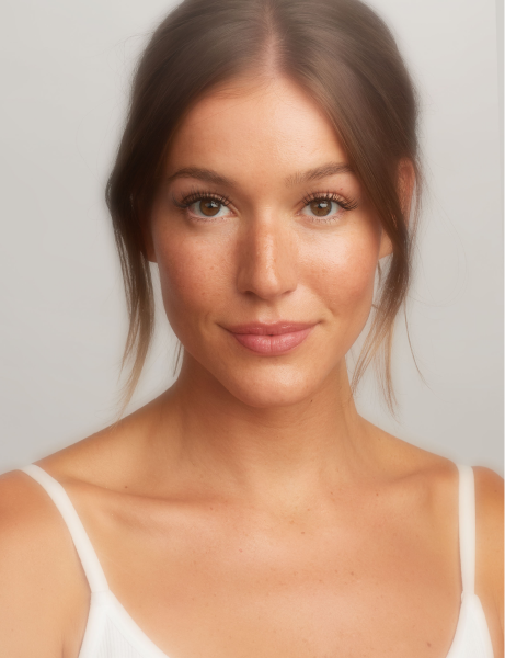 woman with a natural lash extensions