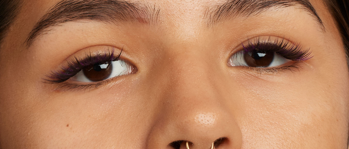 purple lash extensions