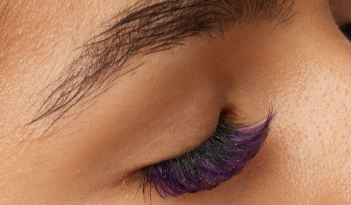 rainbow lash extensions for colorful look